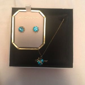 Earrings and necklace